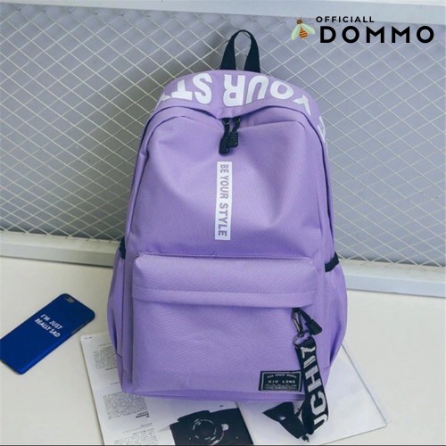 [LOKAL] DOMMO - D1088 TAS BE YOUR STYLE - Tas Ransel Backpack Korea Ransel Sekolah SWAG MORYMONY-1