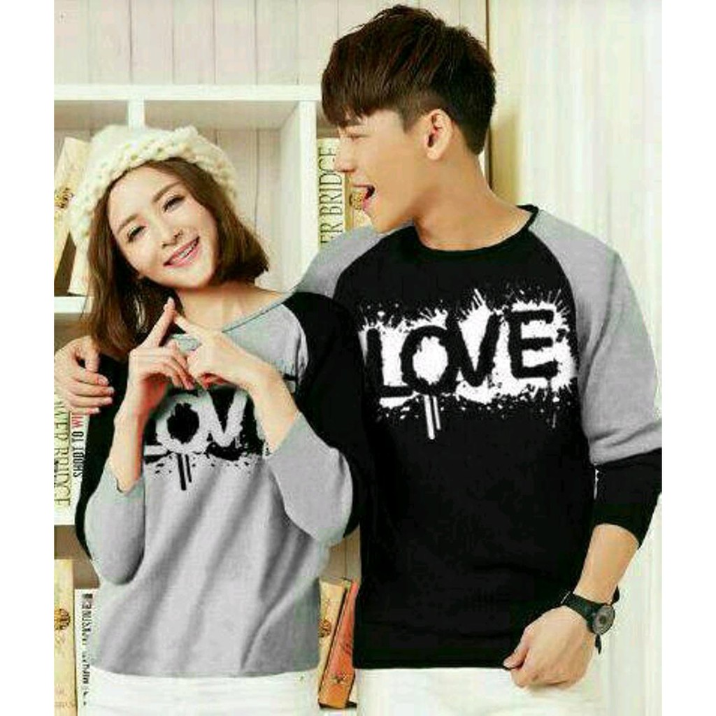 KAOS COUPLE LOVE BAJU COUPLE LOVE MURAH KEREN