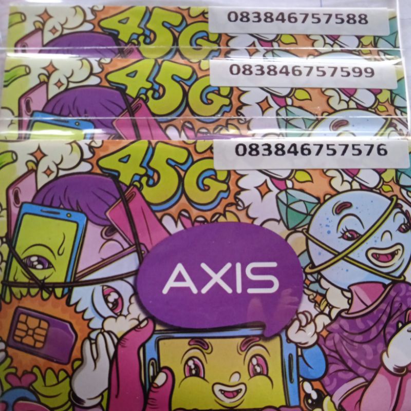 No Cantik Axis 757576, 757588, 757599