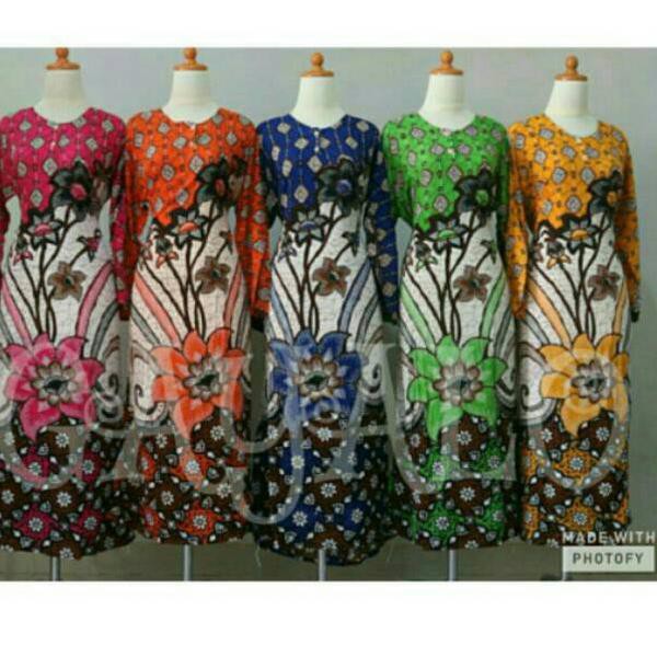 Harga Spesial.. Long dress kancing busui esmanur grosir baju tidur menyusui murah lengan panjang