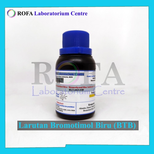 Larutan Bromotimol Biru | BTB | Bromothymol Blue Solution 1% 100 mL New lab