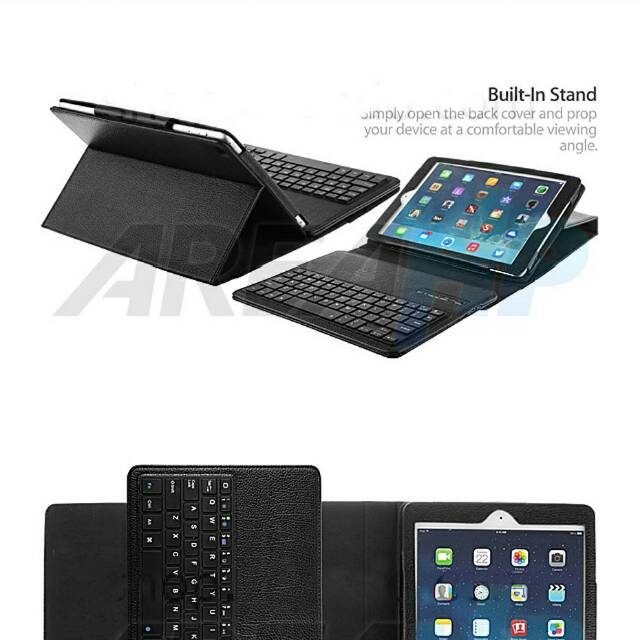 Removable Keyboard Leather Case Casing Cover for iPad 9.7