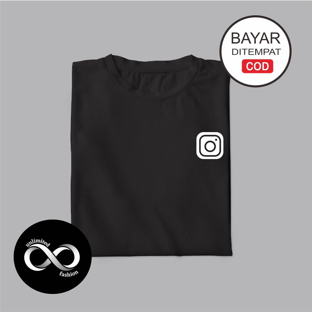KAOS INSTAGRAM/KAOS KATUN COMBED/UNISEX/BISA COD