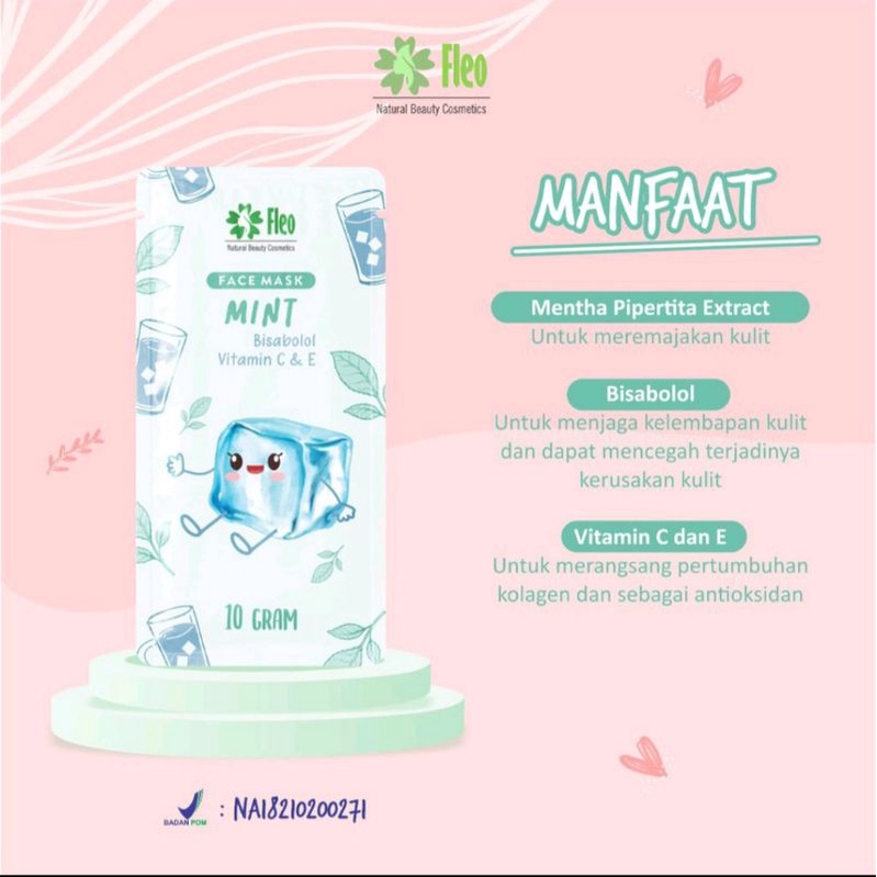 masker wajah fleo bppom bubuk