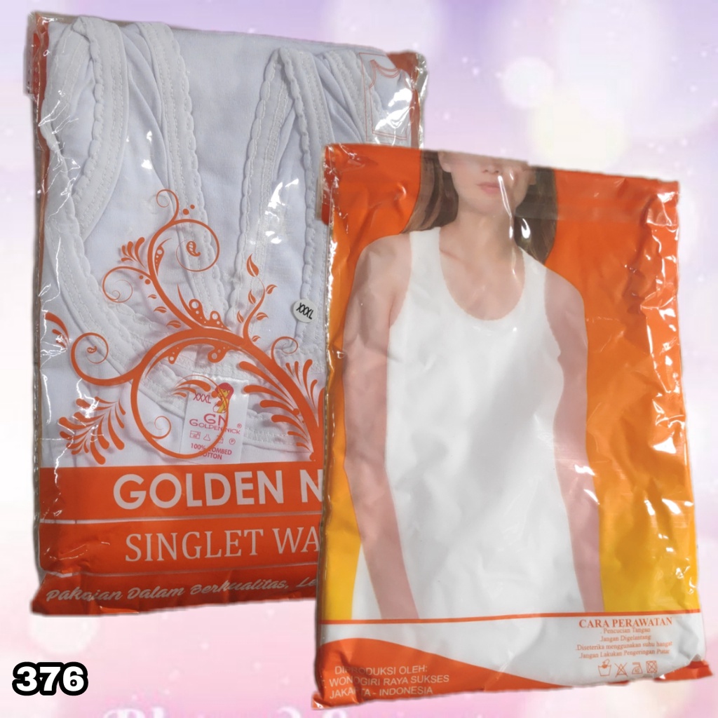 J376 - TANKTOP WANITA DEWASA JUMBO GOLDEN NICK XXXL