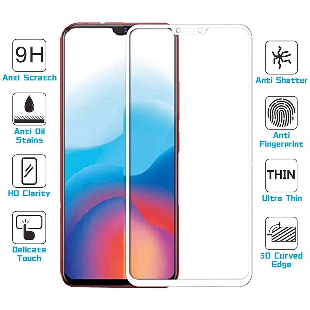 FA Tempered Glass 5D oppo Realme C11 C12 C15 C17 C20 C21 C25 C21Y C25S C31 C30 C35 C33 C30S C55 NFC Y S FULL screen antigores