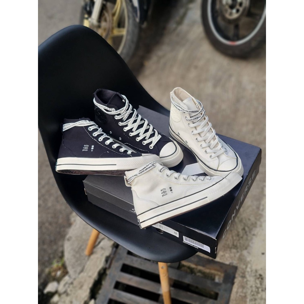 Sepatu Sneakers Pria Sepatu Impor Converse 70s High x Midnight Studios White or Black