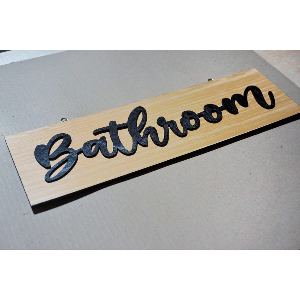 Hiasan Dinding Bathroom Tulisan timbul dapur walldecor