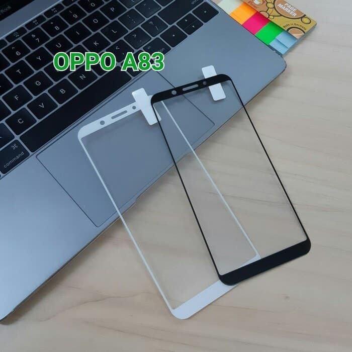 tempered glass full Oppo A83 anti gores kaca full Oppo A83