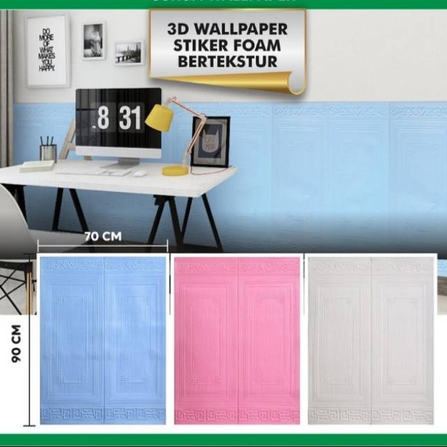 Wallpaper 3D foam wallfoam 3D panel WLF 70 x 90 cm tebal 6mm