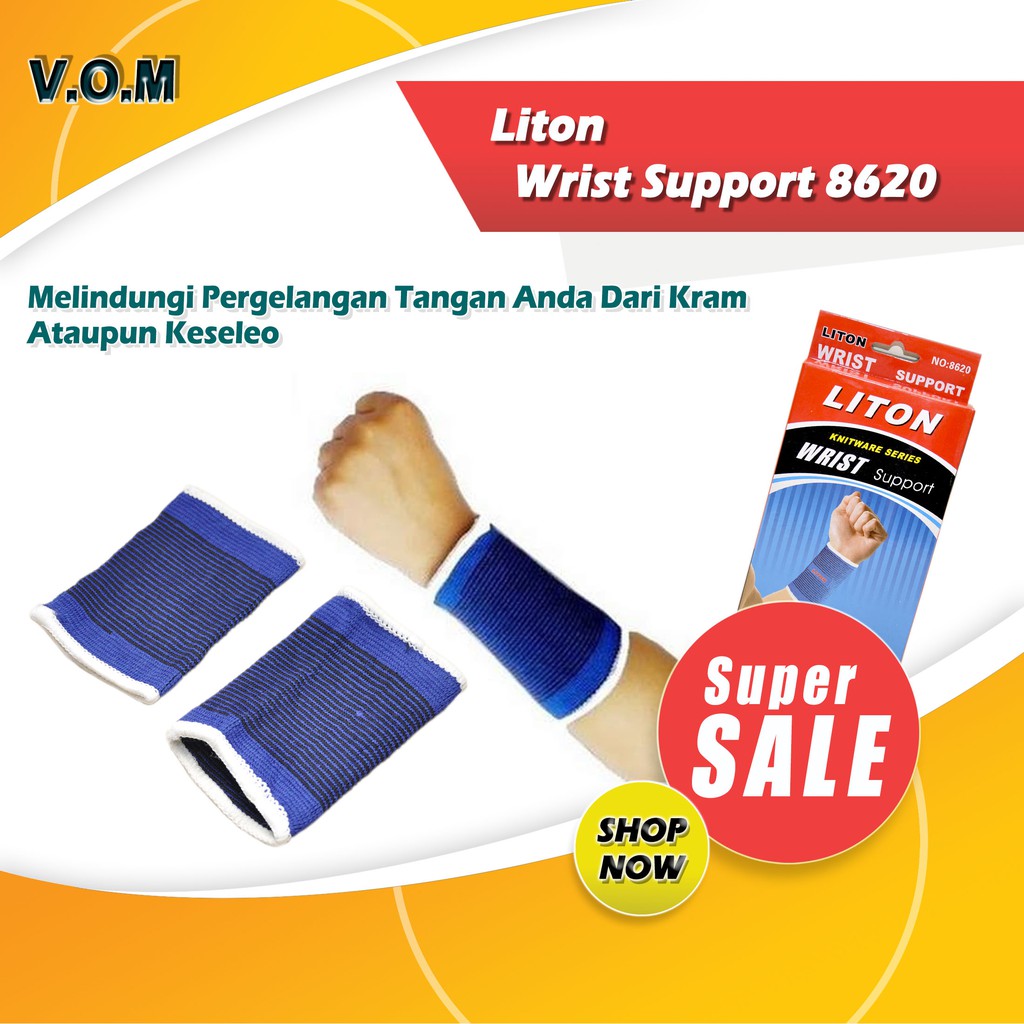 VOM-0416 Liton Wrist Support 8620 Deker Pelindung Pergelangan Tangan