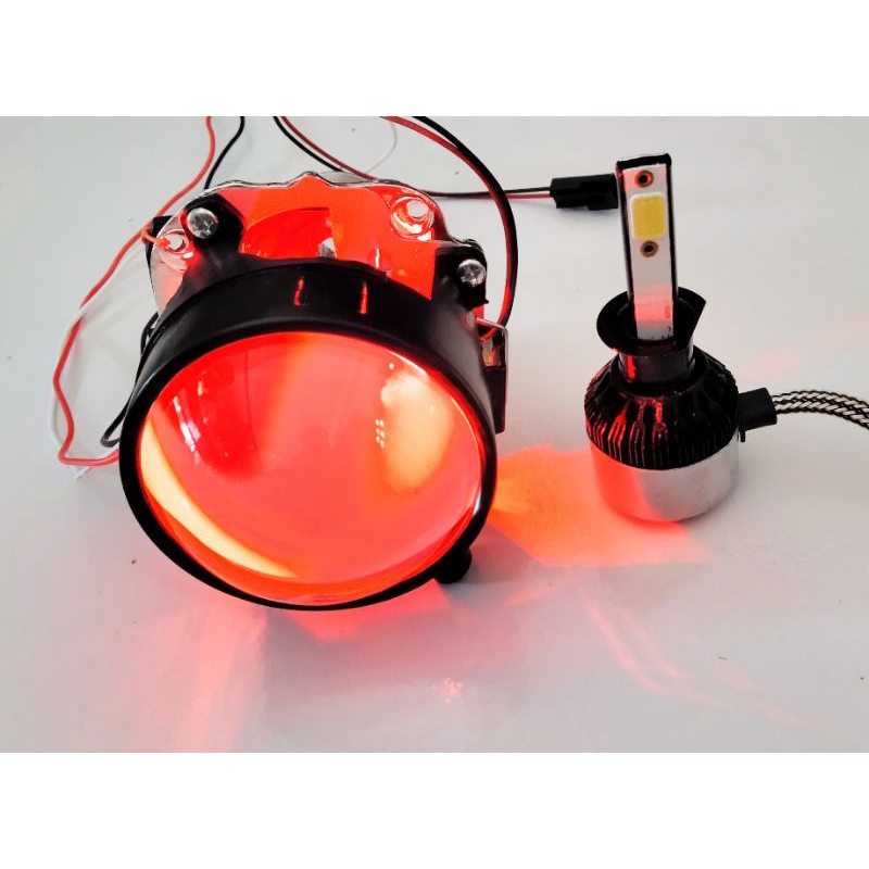 Paket Bowl Projie Blue Lens Dan LED H1