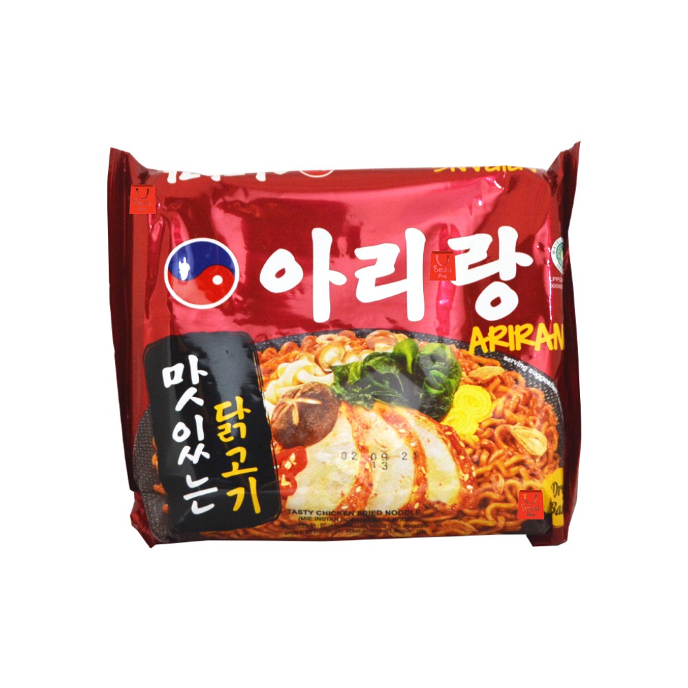 

Arirang Tasty Chicken Fried Noodle Mie Instan Goreng Korea Rasa Ayam Dry Base - 130gr