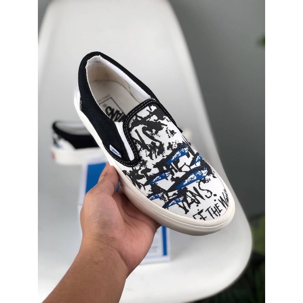 Sepatu Vans Slip On Ralph Steadman Tuna Casual Shoes bnib