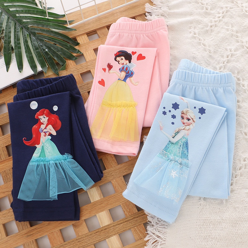 HappyOliver PRINCESS DUDU legging anak perempuan celana panjang import