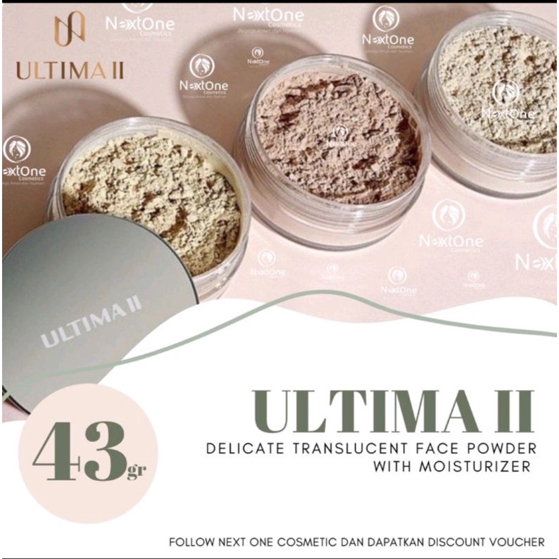ULTIMA II DELICATE FACE POWDER 24/ 43gr ORIGINAL BPOM | BEDAK TABUR ULTIMA II