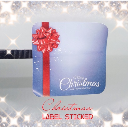 

Christmas Sticker Label Stiker Ucapan Natal Tempelan Hadiah 6 cm v10