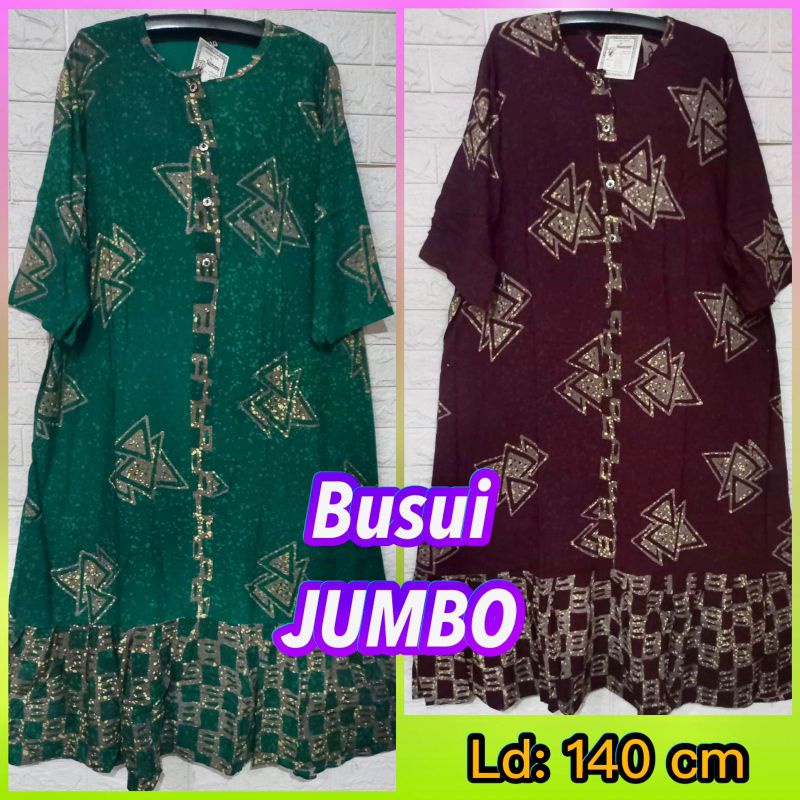 DASTER GAMIS PANJANG SUPER JUMBO KEKINIAN BUSUI BATIK PEKALONGAN SAMMY MURAH TEBAL HALUS VIRAL ADEM