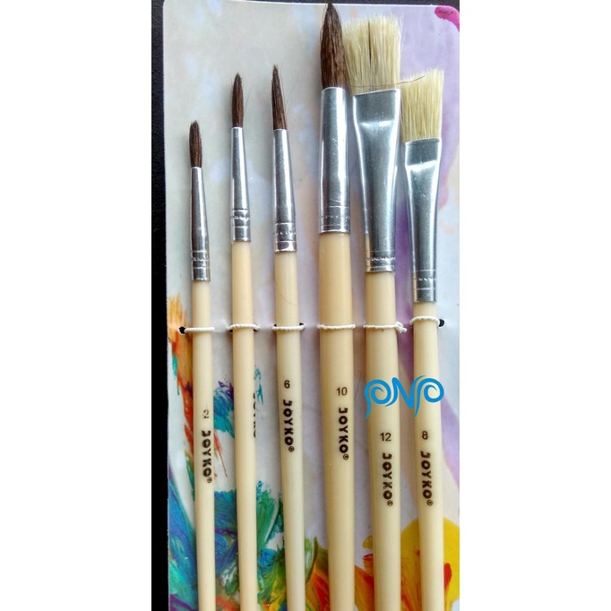 

*$*$*$*$] Joyko Brush Set / Kuas Lukis set BR-1 Isi 6