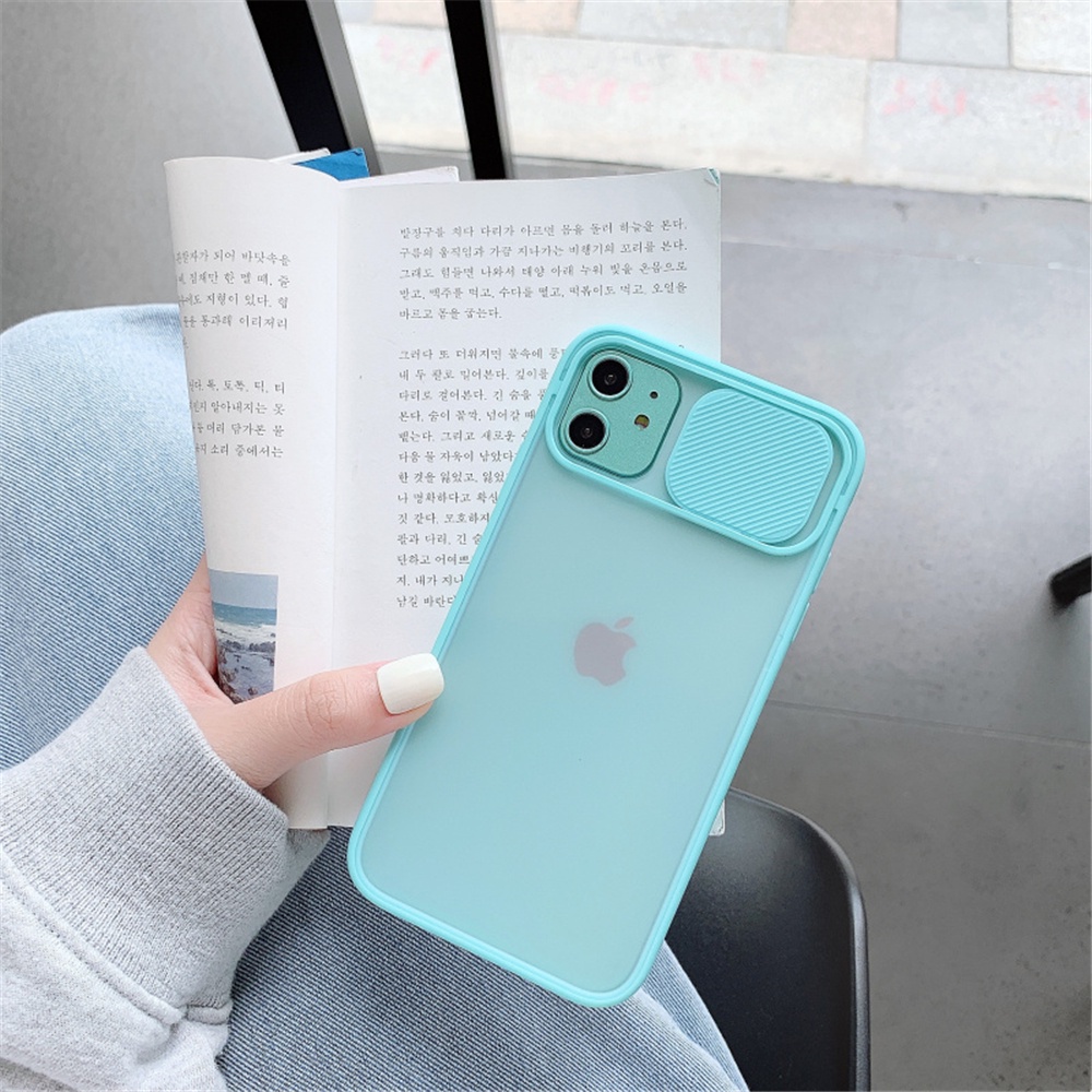 COD Shockproof Push pull Camera Protection Phone Case For iPhone 11 12 Pro mini Max Soft Silicone Cover Case