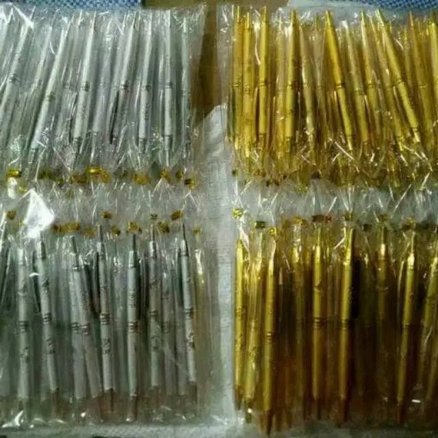 

Souvenir pulpen emas / gold