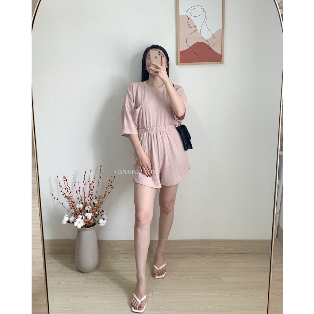 Lara Set Comfy Set-Baby Pink