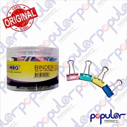 

Klip Binder Clip Warna Combo 105