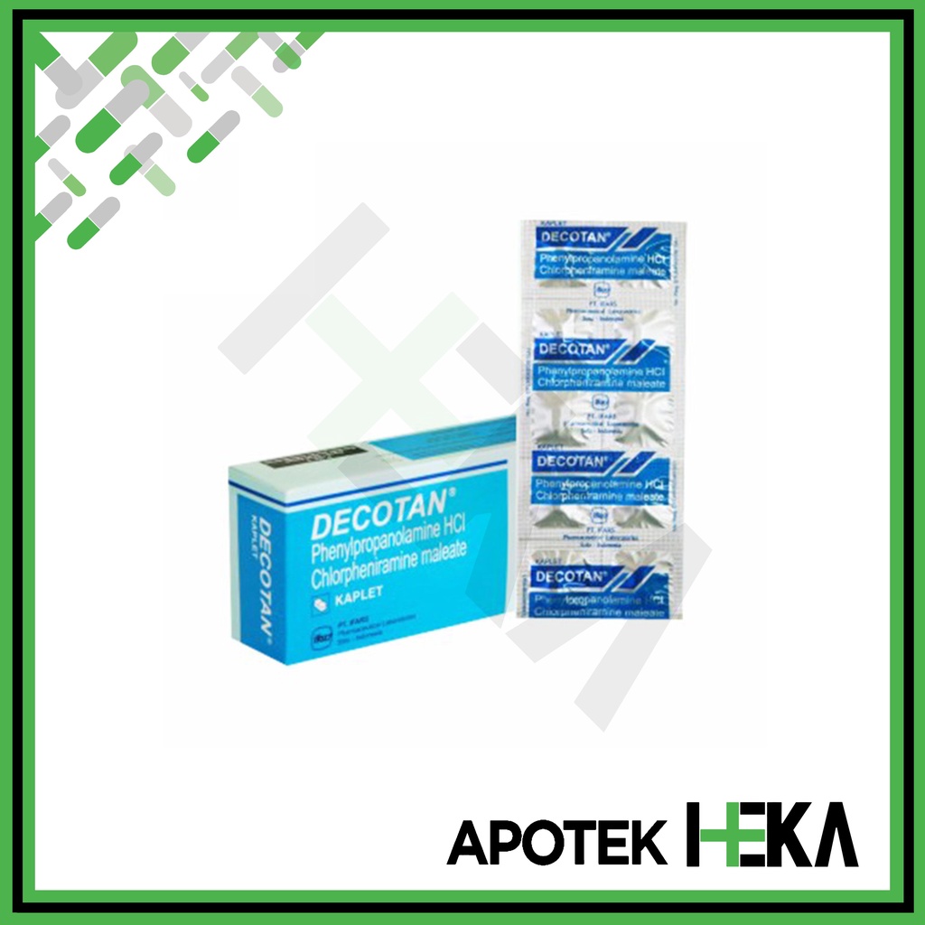 Decotan Kaplet Box isi 10x10 Tablet - Obat Flu dan Pilek (SEMARANG)