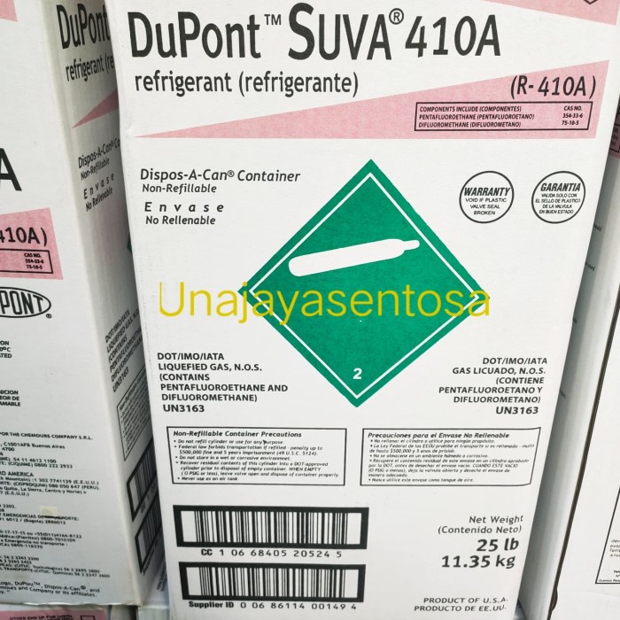 Freon R410A Dupont Suva Usa