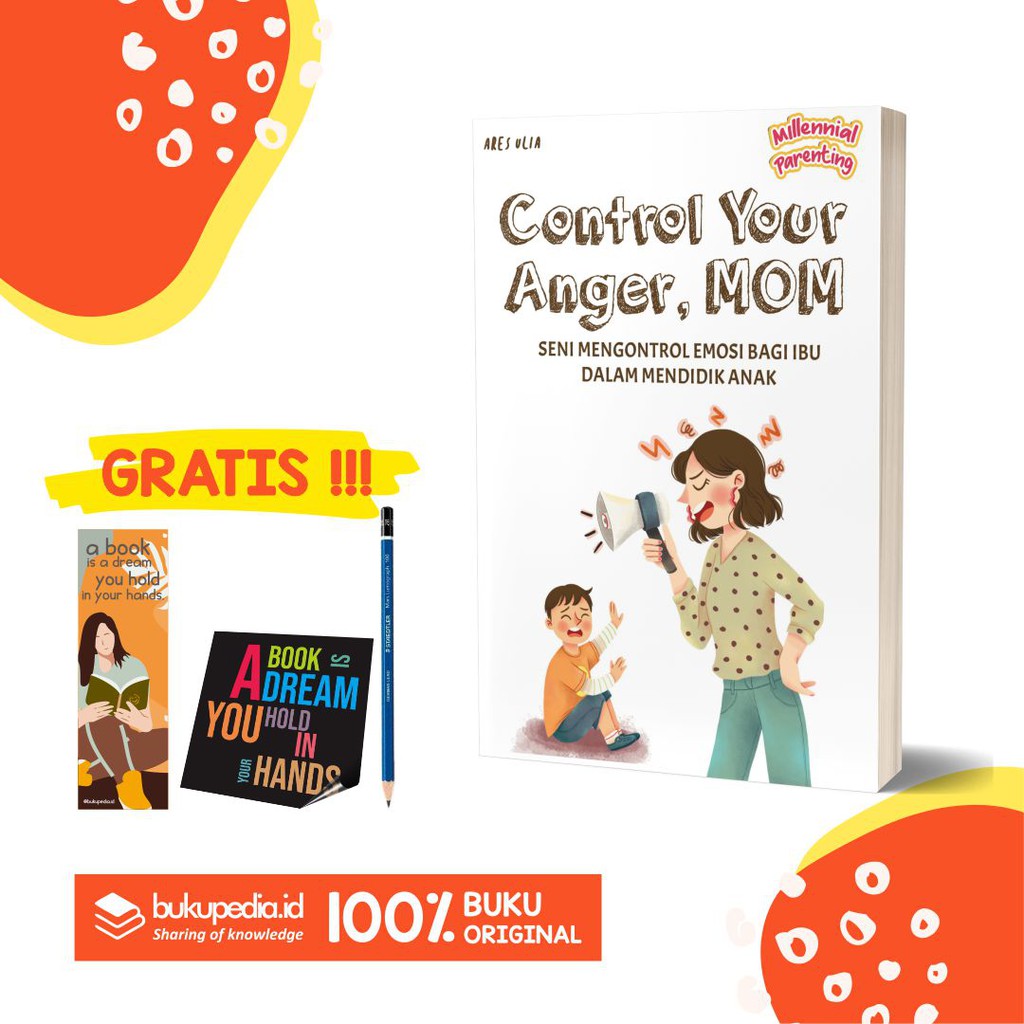 

CONTROL YOUR ANGER, MOM - BRILLIANT - BONUS PENSIL 2B, BOOKMARK, STIKER