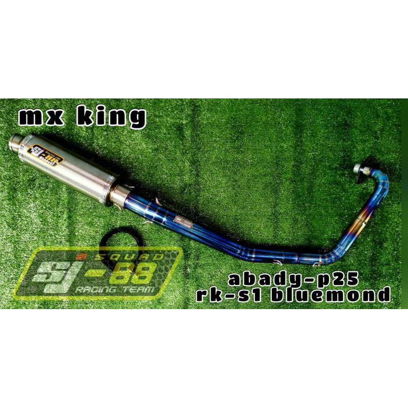 knalpot mx king mx 150 sj88 type RK abadi new ss polos