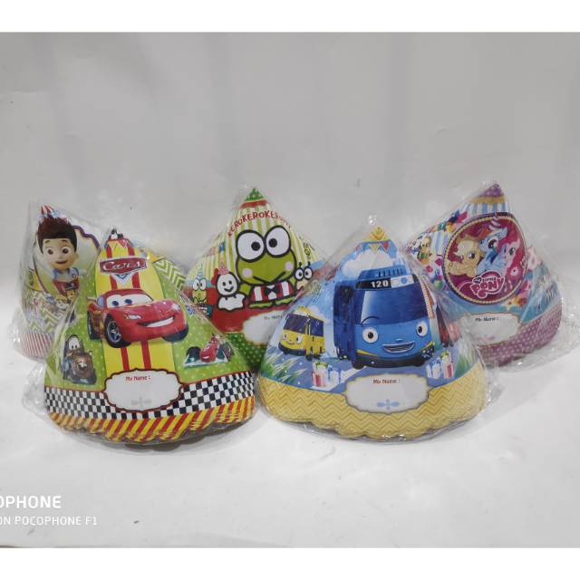 TOPI KERUCUT  ULANG TAHUN ANAK