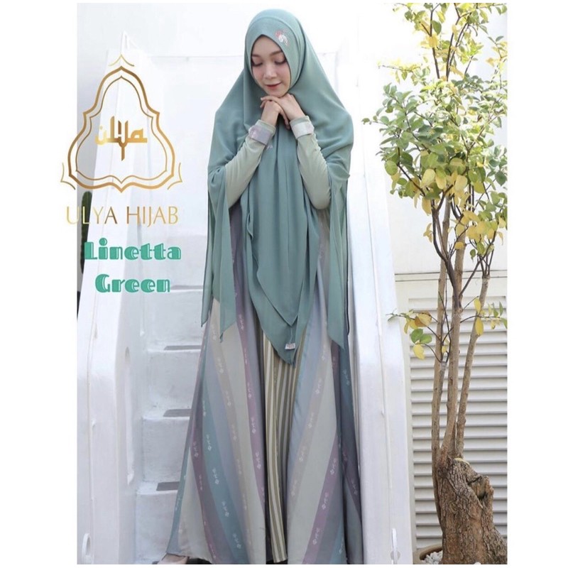 PL SET SYARI by ULYA HIJAB LINEETA GREEN