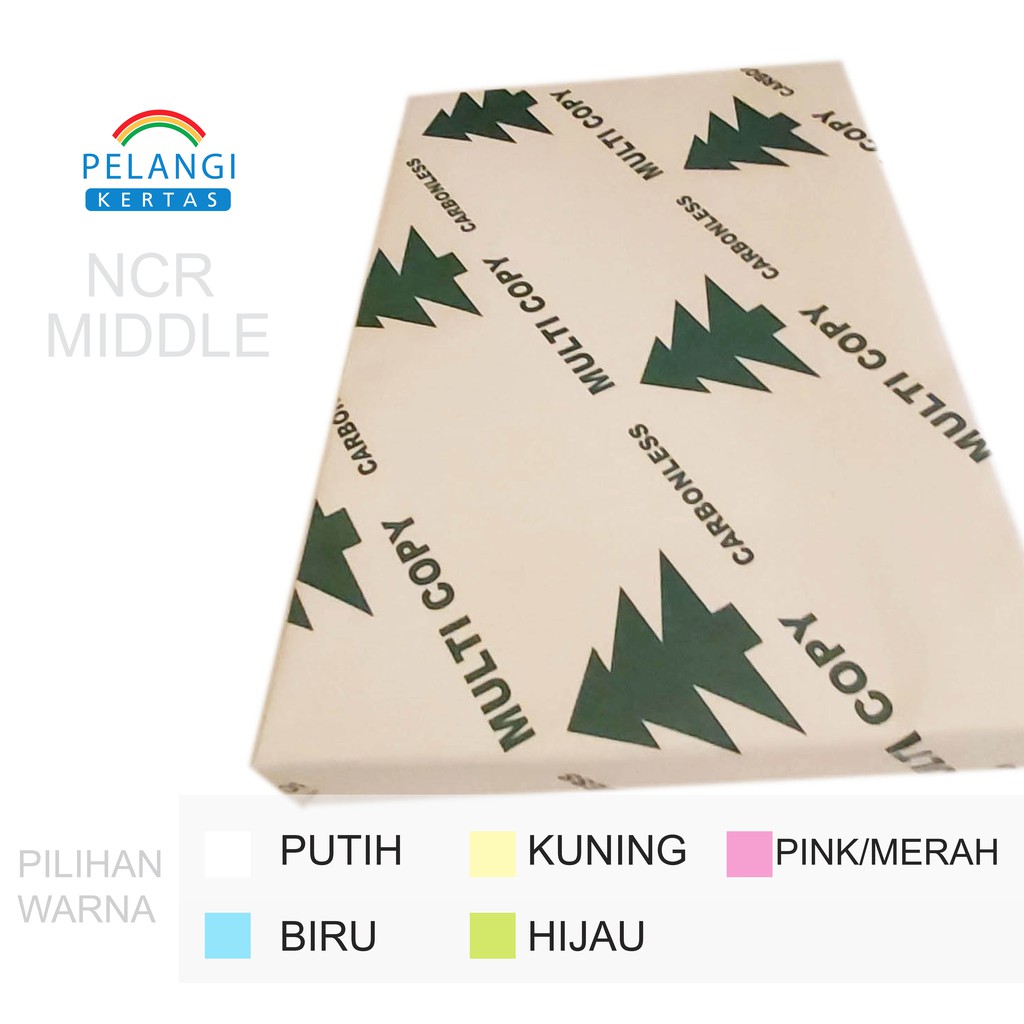 

Kertas NCR Folio/F4 MIDDLE Bagian Tengah 1 Rim Multicopy