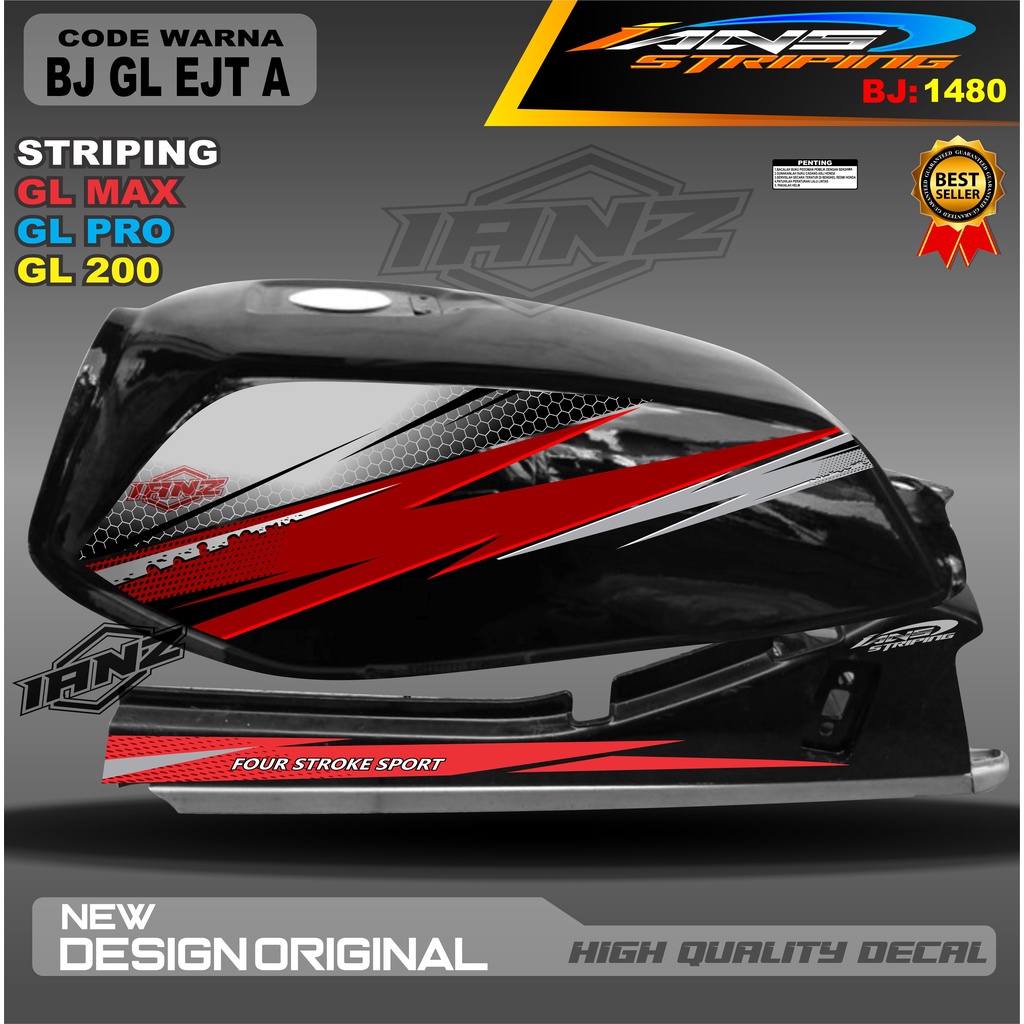 STRIPING GL MAX GL PRO VARIASI HOLOGRAM , STRIPING MOTOR , STIKER MOTOR GL , STRIKER NEW TECH GL MAX , STRIPING GL NEW TECH , STIKER CUSTOM GL MAX GL PRO