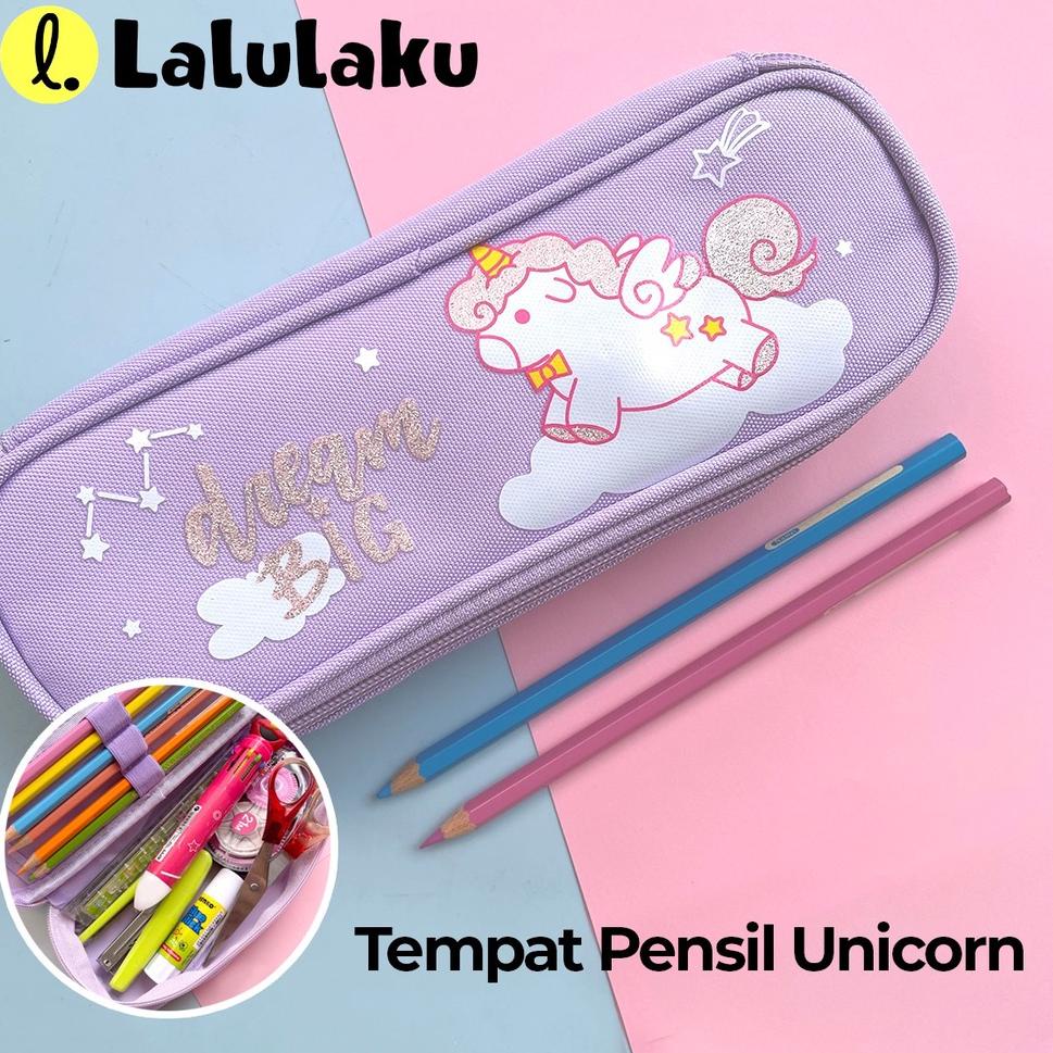 

㊋H Tempat Pensil JS6523 Unicorn Kotak Pensil Lucu Karakter Anak Perempuan READY 4090 ♛
