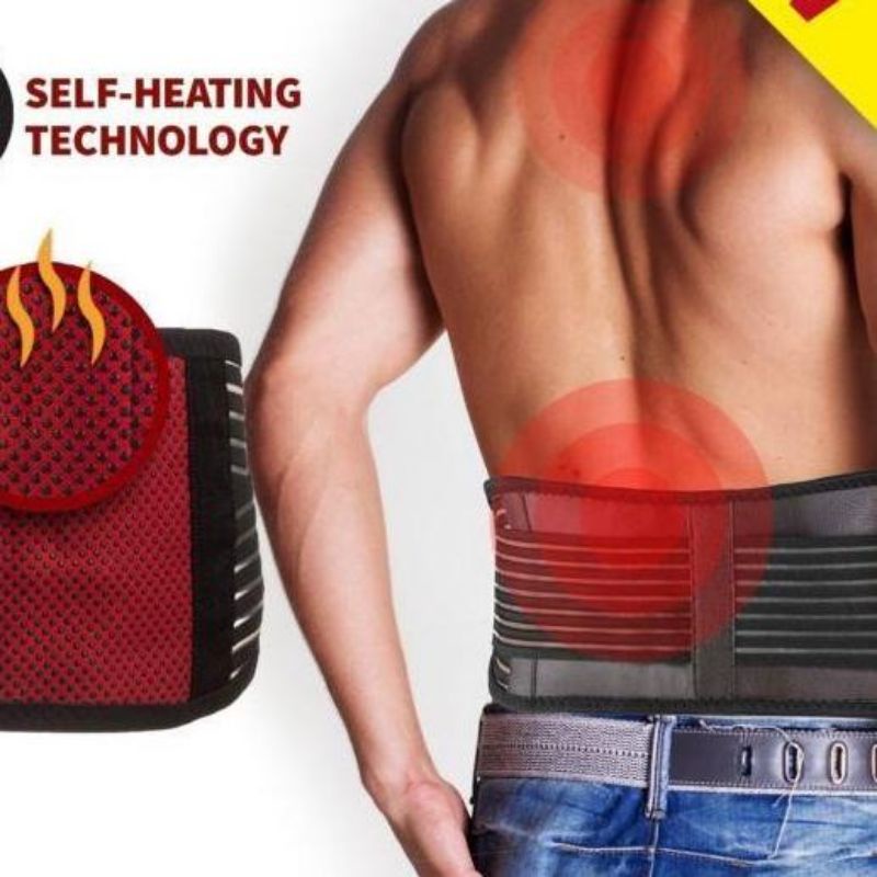 Korset Sabuk Pemanas Lumbar Syaraf Kejepit Infrared Titik Merah Murah