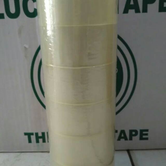 Lakban bening merk Lucky lakban perekat 45X100yard the best tape