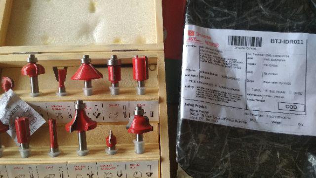 Mailtank Mata Profil Ruter 12pcs 1/4-pisau Ruter Bits 12pcs 1/4 -box Kayu