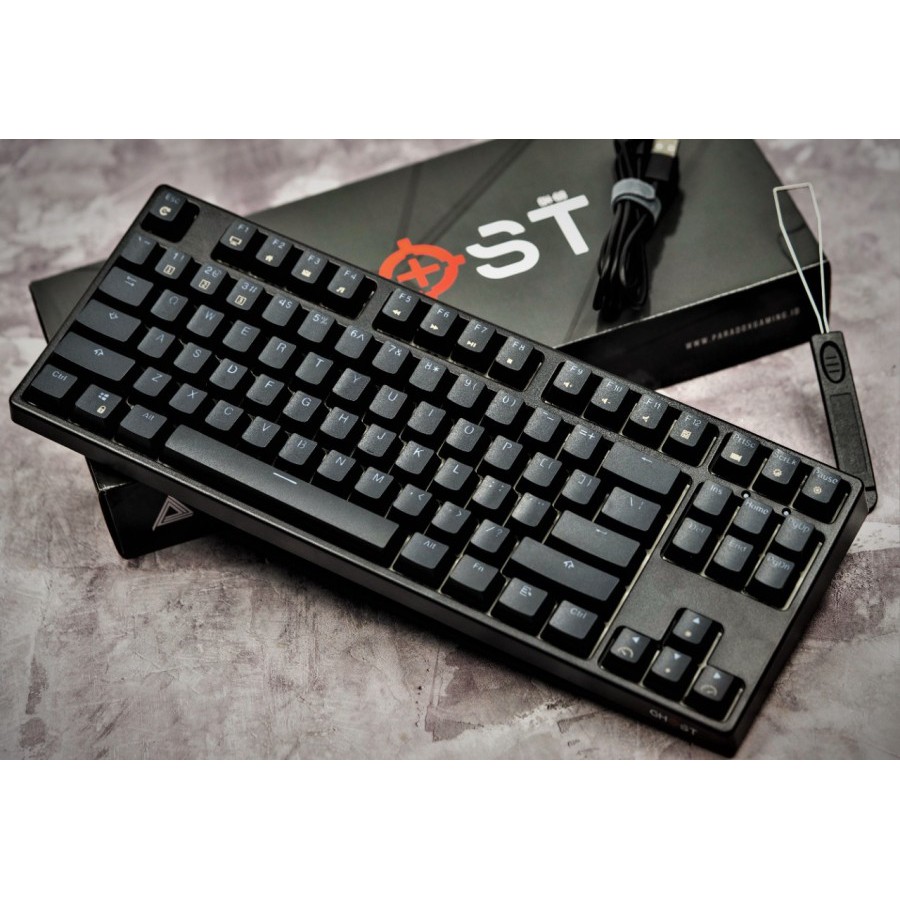 Paradox Gaming Ghost IBM87K Black Mechanical Keyboard
