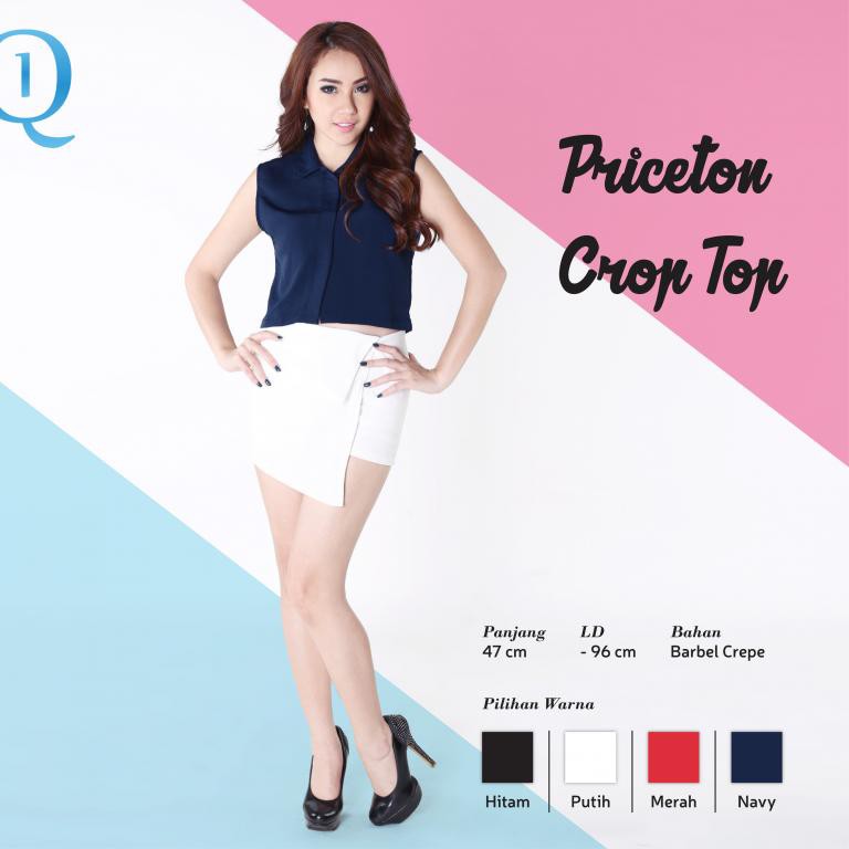 Atasan Wanita - Priceton Crop Top