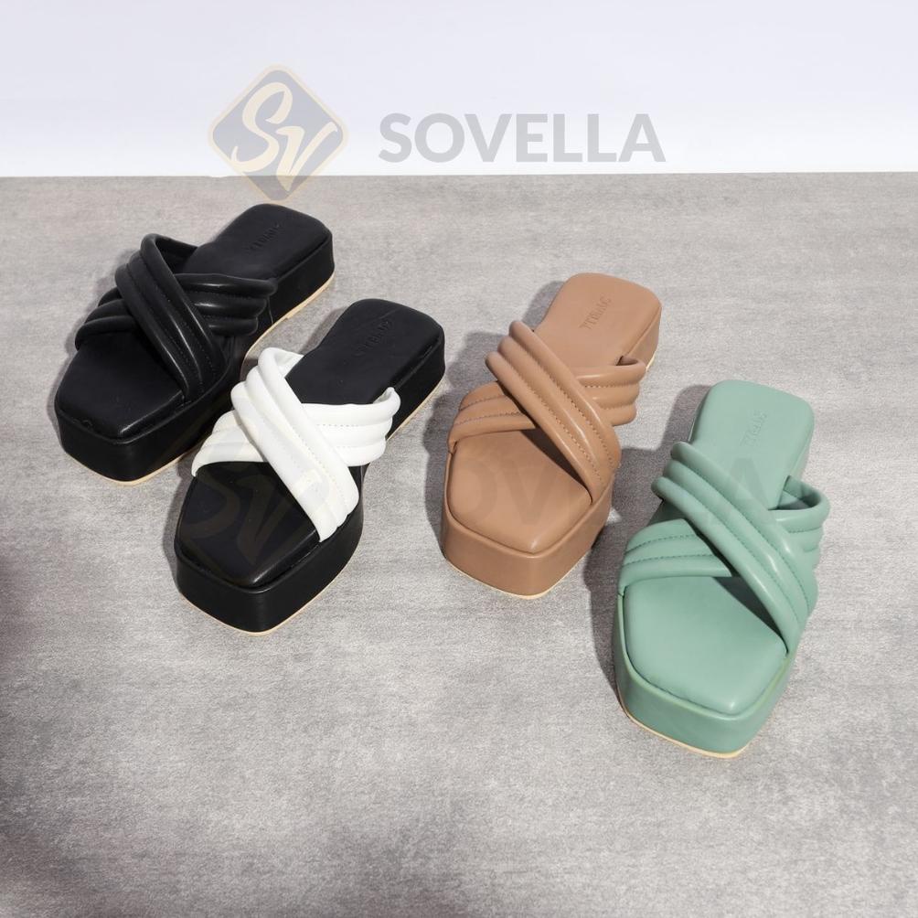 Sovella Amyra Sepatu Heels Sandal Wanita Sendal Hak