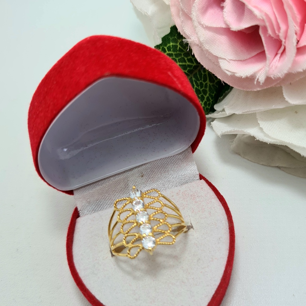 Cincin Emas Muda Krapyak Mata Putih 2 Gram