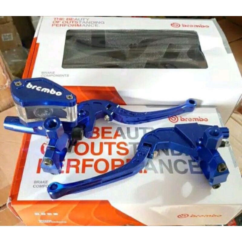 Master rem brembo set kiri kanan tabung akuarium kaca handle bisa dilipat cnc model Crg