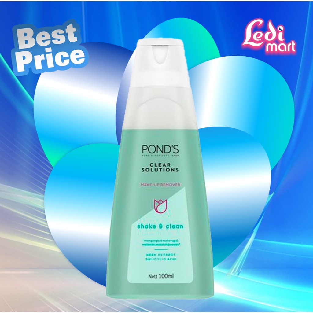 ORIGINAL Ponds Clear Solution Shake &amp; Clean 100ml / Pembersih Wajah POND'S / POND / LEDI MART