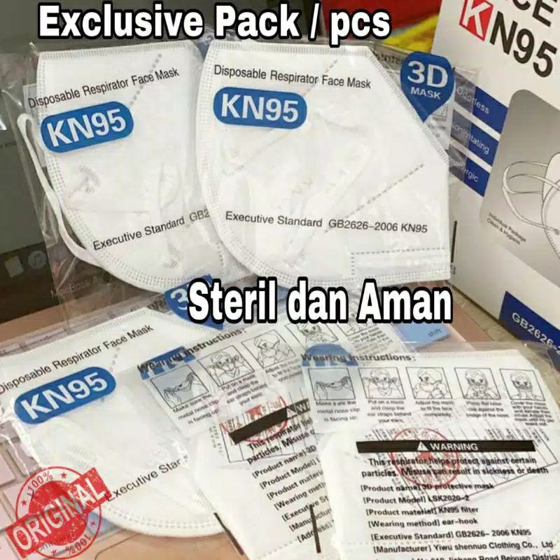 MASKER N95 KN95 ANTI VIRUS 5 PLY Disposable mask 5ply