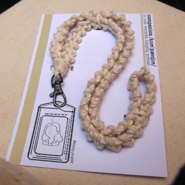

Macrame Lanyard / Gantungan ID card