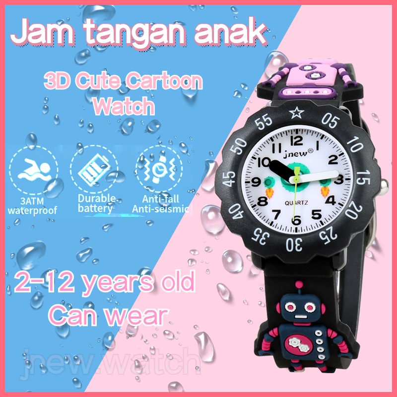 Children's cartoon robot watch student quartz watch girl boy silicone jelly watch personality watch