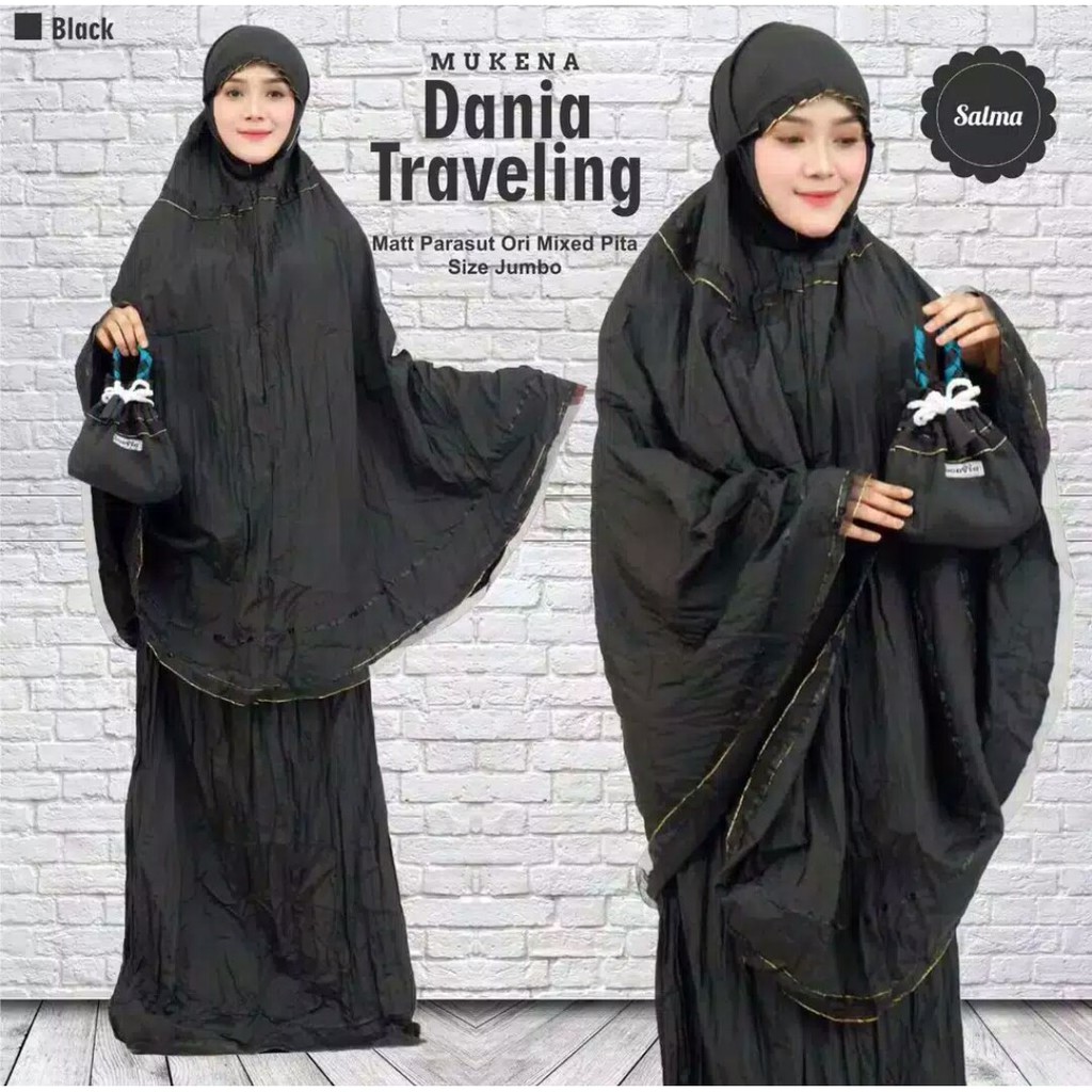 MUKENA PARASUT LOUFIE DANIA TRAVELLING JUMBO//LOUFIE ORIGINAL