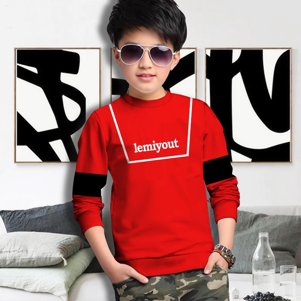 Switer Lemiyout Terbaru / Sweater Anak Laki-laki /  Sweeter Gaming Bahan Babyterry / FLAVA_STORE